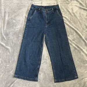 J Crew Jeans Wide Leg Crop Size 27